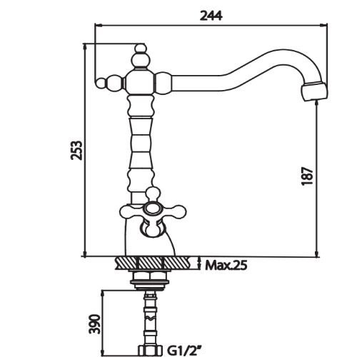 Змішувач для кухні Haiba ZEON 777 HB0441 | Зображення 1
