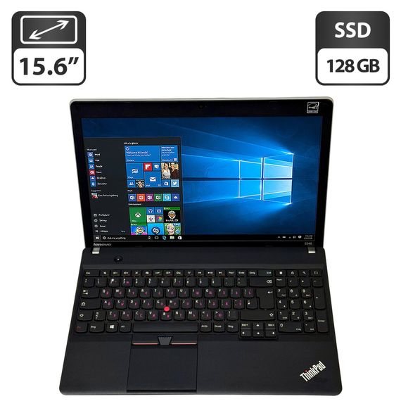 Ноутбук Lenovo ThinkPad Edge E545 / 15.6" (1366x768) TN / AMD A8-4500M (4 ядра по 1.9 - 2.8 GHz) / 8 GB DDR3 / 128 GB SSD / AMD Radeon HD 7640G Graphics / WebCam / Windows 10 Pro б/у