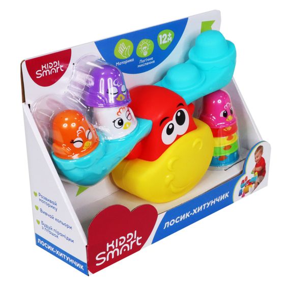 Розвиваюча іграшка 4553-KS Kiddi Smart Лосик-хитун, в коробці (6900007558006) | Зображення 4