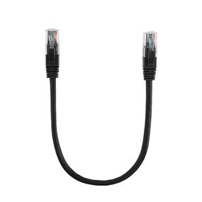 Патч-корд литой RITAR,CCA,UTP,RJ45,Cat.5e,0.3m,черный Q1500