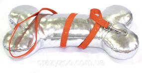 Повідець Croci Leatherette шкірозамінник жовтогарячий 120х1 см C5079711