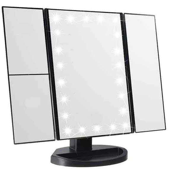 Дзеркало потрійне для макіяжу Superstar Magnifying Mirror із LED-підсвічуванням прямокутне зі збільшенням | Зображення 2