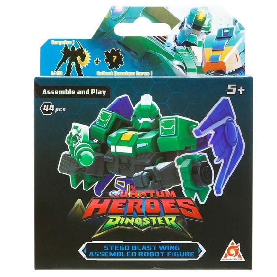 Детский робот-конструктор "Стего Бласт Винг" Dinoster EU580881A-2, 45 деталей | Зображення 1