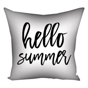 Подушка габардиновая c принтом Hello summer 30x30 (3P_EX006)