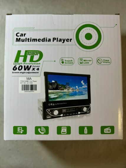 Автомагнітола 7-дюйм.HD авто.радіо MP5-плеєр, FM, AM, RDS, Bluetooth та телефонного зв'язку з дистанційним керуванням | Зображення 2