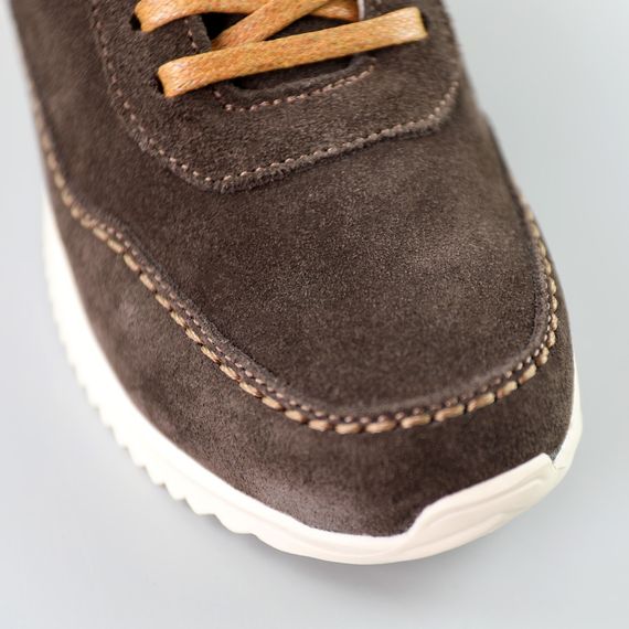 Кросівки жіночі замшеві 591357 Коричневі 36 37 38 39 40 41 | Зображення 3