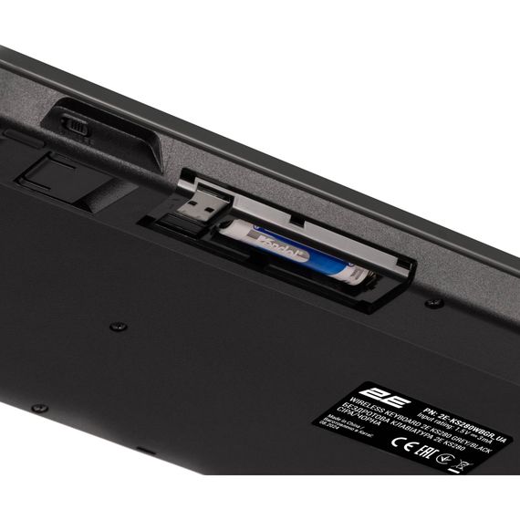 Клавіатура 2E KS280 Wireless/Bluetooth Black-Gray (2E-KS280WBGR_UA) | Зображення 3