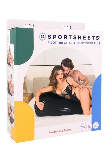 Подушка для сексу Sportsheets Pivot надувна, чорна, 80 см | Зображення 9