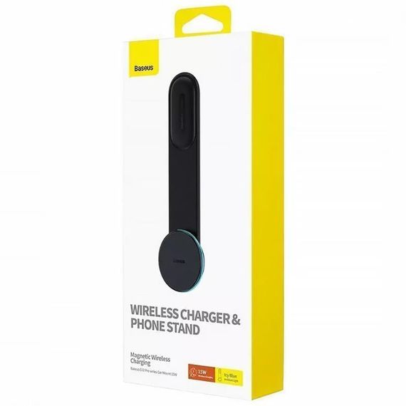 Автодержатель с БЗУ Baseus C02 Pro Series Magnetic Wireless Charging Car Mount Cluster (C40156) Black | Зображення 7