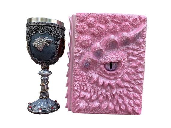 Подарунковий набір Келих 3D Гра Престолів і Блокнот 3D «Дракон Єдинорога»