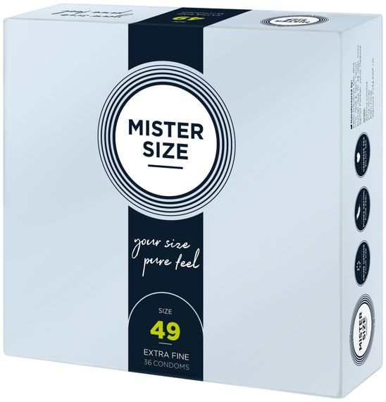 Презервативи Mister Size - pure feel - 49 (36 condoms), товщина 0,05 мм | Зображення 1