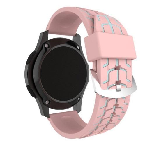 Силіконовий ремінець Primo Splint для годинника Samsung Gear S3 Classic SM-R770 / Frontier RM-760 - Pink&Grey | Зображення 1