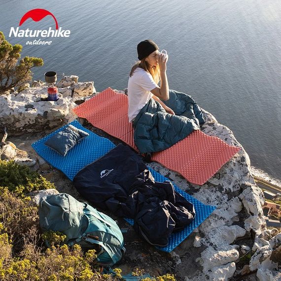 Килимок складний Naturehike NH19QD008, алюмінієва плівка,185x56x16 мм, оливковий зелений | Зображення 5