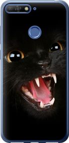 Чехол на Huawei Y6 Prime 2018 Чёрная кошка "932u-1441-17620"