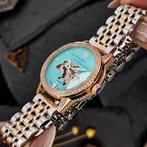 Годинник наручний Awarder 049 Silver-Gold-Blue | Зображення 4