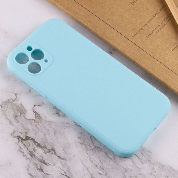 Силиконовый чехол Candy Full Camera для Apple iPhone 11 Pro Max (6.5") Бирюзовый / Turquoise | Зображення 3
