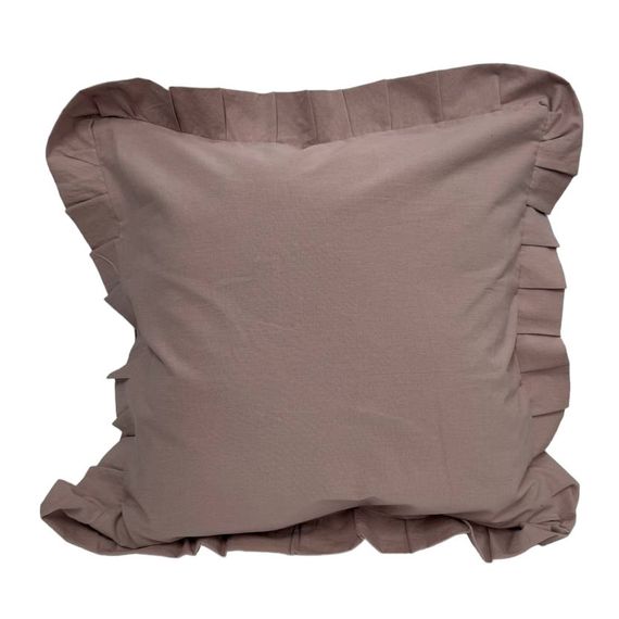 Наволочка декоративна з рюшами Stonewash Pastel Pink SoundSleep 45х45 см | Зображення 2