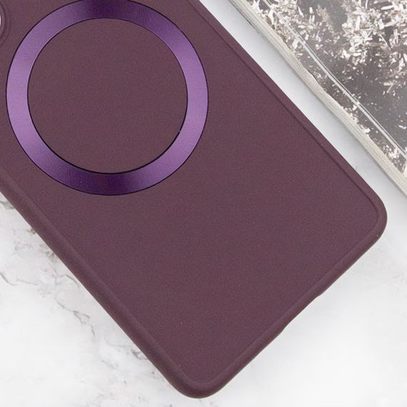 TPU чохол Bonbon Metal Style with MagSafe для Samsung Galaxy A25 5G Бордовий / Plum | Зображення 3