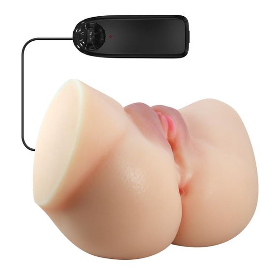 Мастурбатор вагіна анус CRAZY BULL Emilia, Vibration Double holes TPR ABS Sex Aura | Зображення 6