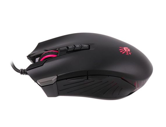Миша ігрова A4-Tech Bloody V9M, чорна, з підсвічуванням, USB | Зображення 1
