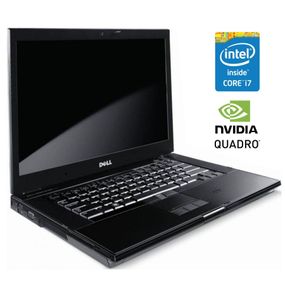 Мобільна робоча станція Б-клас Dell Precision M4500 / 15.6" (1600x900) TN / Intel Core i7-740QM (4 (8) ядра по 1.73 - 2.93 GHz) / 8 GB DDR3 / 500 GB HDD / nVidia Quadro FX 880M, 1 GB GDDR3, 128-bit / WebCam / DVD-ROM б/в