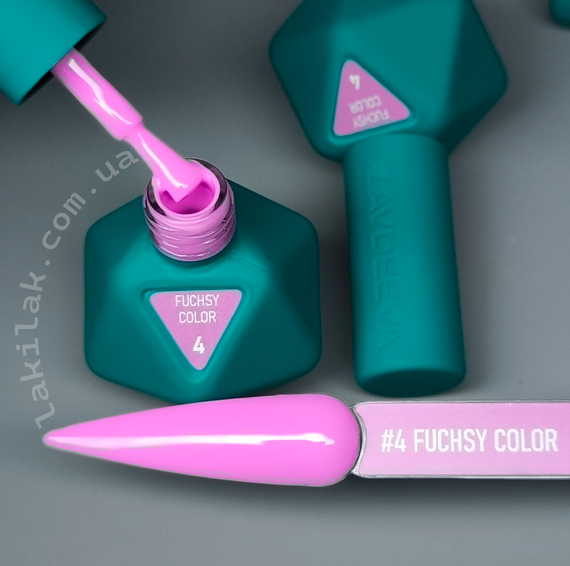 Гель-лак Victoria Avdeeva Fuchsy Color №4 (рожево-фуксійовий) 12 мл HEMA & TPO FREE