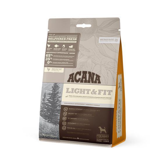 Корм Acana Light & Fit Recipe сухой для собак с малоактивным образом жизни 0.34 кг