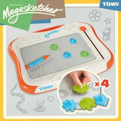 Набор для творчества Megasketcher доска магнитная для рисования, бело-оранжевый. (T6555) - Топ Продаж! | Зображення 4