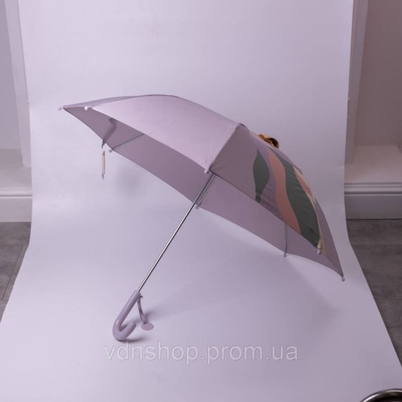 Класична дитяча парасолька-тростина механічна з поліестеру міцна надійна 8 спиць діаметр 89 см Фіолетовий HP-23-12V | Зображення 5
