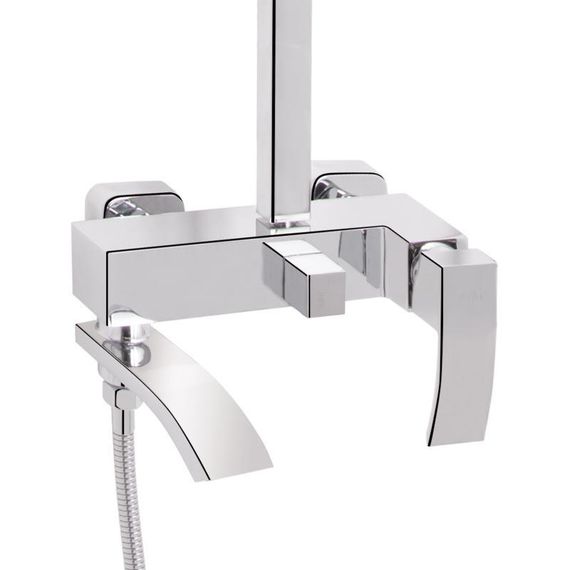 Душевая система универсальная Qtap Swan Cascada на три потребителя (с изливом) QTSWA111CRM45566 Chrome | Зображення 2