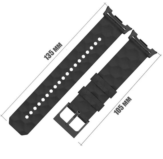 Ремінець Primolux Dimond силіконовий для годинника Samsung Galaxy Watch 8 (46 mm / 44 mm / 40 mm) - Black | Зображення 4