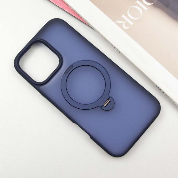 TPU+PC чохол Metal Buttons with MagSafe Colorful HQ Ring для Apple iPhone 16 Pro (6.3") | Зображення 1