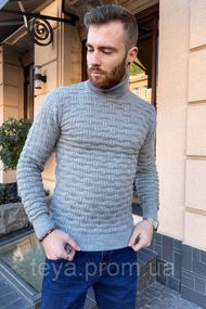 Светр чоловічий колір сірий розміри XXL, XL, L FA_003316