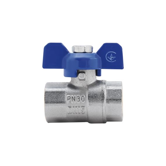 Кран кульовий SD Plus 1/2" ВР для води (метелик) SD602W15 | Зображення 1