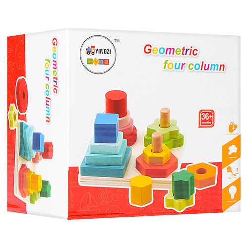 Развивающий набор Геометрика MD 1190 деревянный | Зображення 2