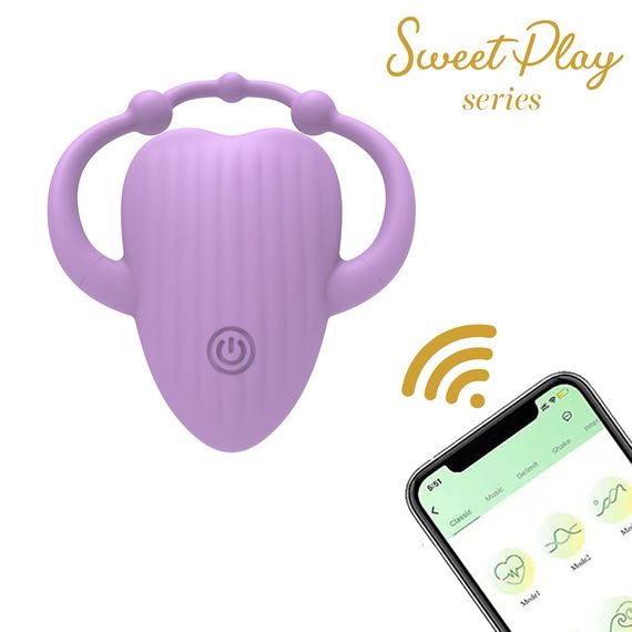 Кліторальний вібратор Sweet Play Vibrating Massager APP Controlled A5, фіолетовий | Зображення 3