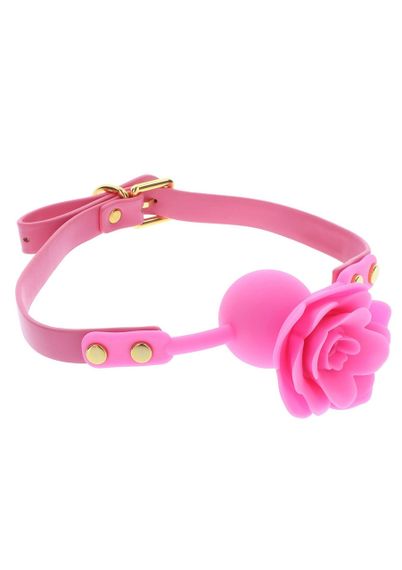 Кляп силиконовый Розочка Taboom Rose Ball Gag, розовый Sex Aura | Зображення 2
