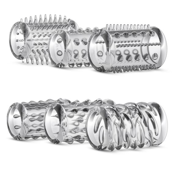 Набір насадок STAY HARD COCK Sleeve KIT CLEAR sexstyle | Зображення 1