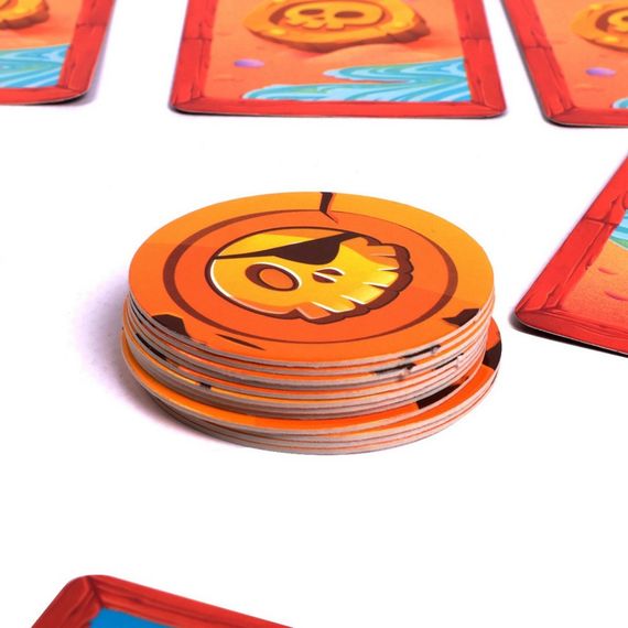 Дитяча карткова гра "Карррамба пірати! Vladi Toys" VT8077-07, 50 карт 12 монет, правила гри | Зображення 3