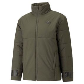 Куртка спортивная мужская Puma Essentials Padded Jacket 587689 44 (зеленая, зима, водонепроницаемая, пума)