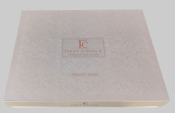 Постільна білизна First Choice Deluxe Satin 160 х 220 см сімейний Novel Line White | Зображення 4