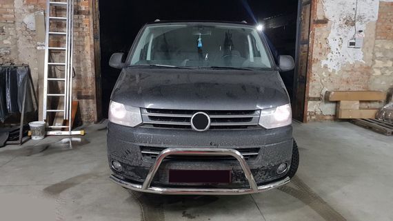 Кенгурятник WT006ST (нерж) для Volkswagen T5 2010-2015 гг | Зображення 1