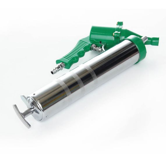 Пістолет для видавлювання мастила пневматичний 400 мл, дві насадки APRO 8501331 | Зображення 1