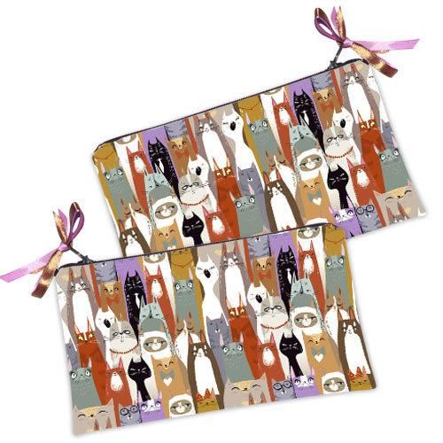 Косметичка жіноча Коты 20х12 см (K_ILI017)