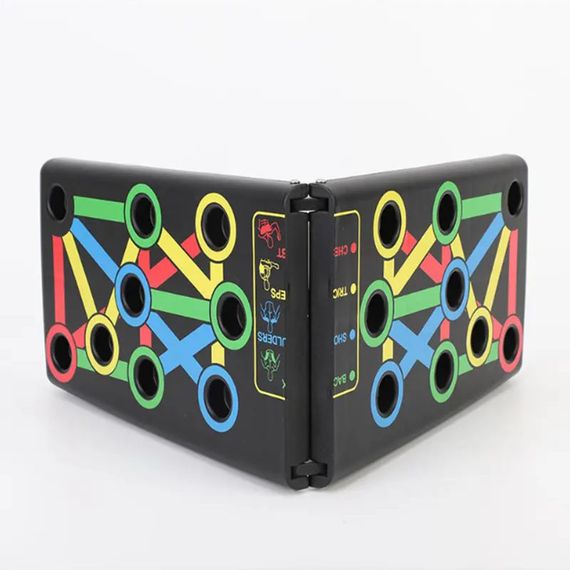 Ручки для отжиманий Foldable, Тренажер доска упражнения, Опоры для отжима пластиковые QD-79 | Зображення 3