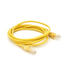 Патч-корд литой RITAR,UTP,RJ45,Cat.5e,2m,желтый,Cu (медь) Q300