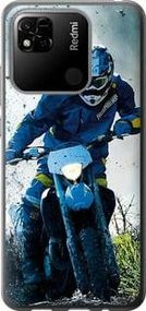 Чехол на Xiaomi Redmi 10A Мотокросс из силикона FCh_056915