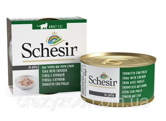 Вологий корм для котів Schesir Tuna Chicken тунець з куркою 85 г 750051