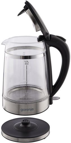 Електрочайник Gorenje K17GDW 1.7 л чорний | Зображення 6