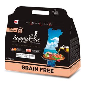 Корм happyOne Mediterraneum Small Breeds Fresh Meat сухой со свежим мясом для взрослых собак малых пород 3 кг